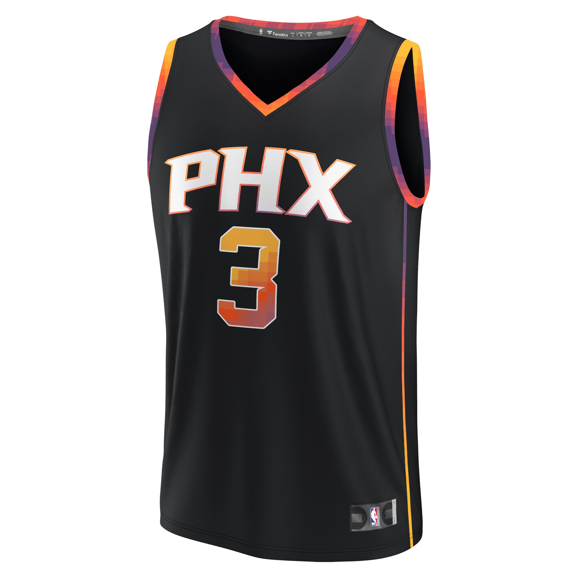 Alternative view of Bradley Beal Phoenix Suns Fanatics Fast Break Player Basketball Jersey - Statement Edition - Black
