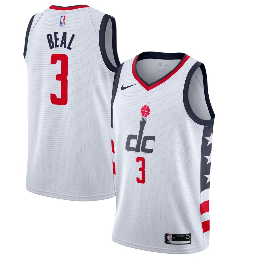 Bradley Beal Washington Wizards 2019/20 Finished City Edition Swingman Basketball Jersey - White
