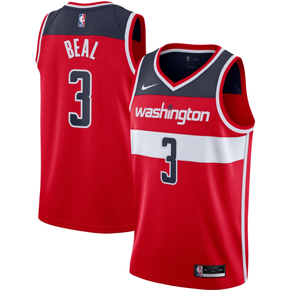 Bradley Beal Washington Wizards 2020/21 Swingman Basketball Jersey - Red - Icon Edition