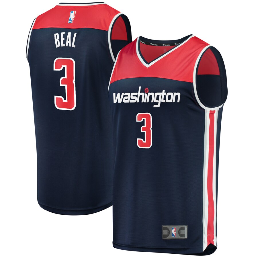 Bradley Beal Washington Wizards Fanatics Branded Fast Break Player Basketball Jersey – Statement Edition – Navy