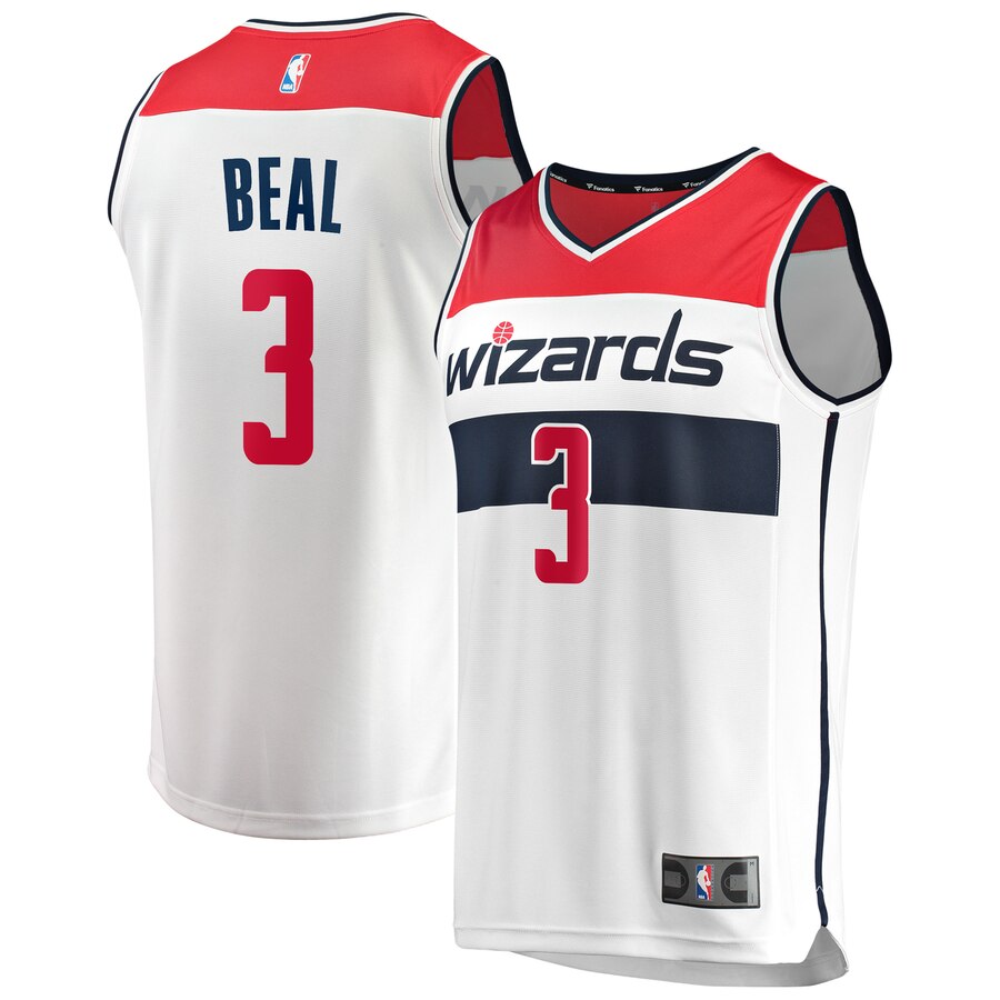 Bradley Beal Washington Wizards Fanatics Branded Fast Break Replica Basketball Jersey White - Association Edition