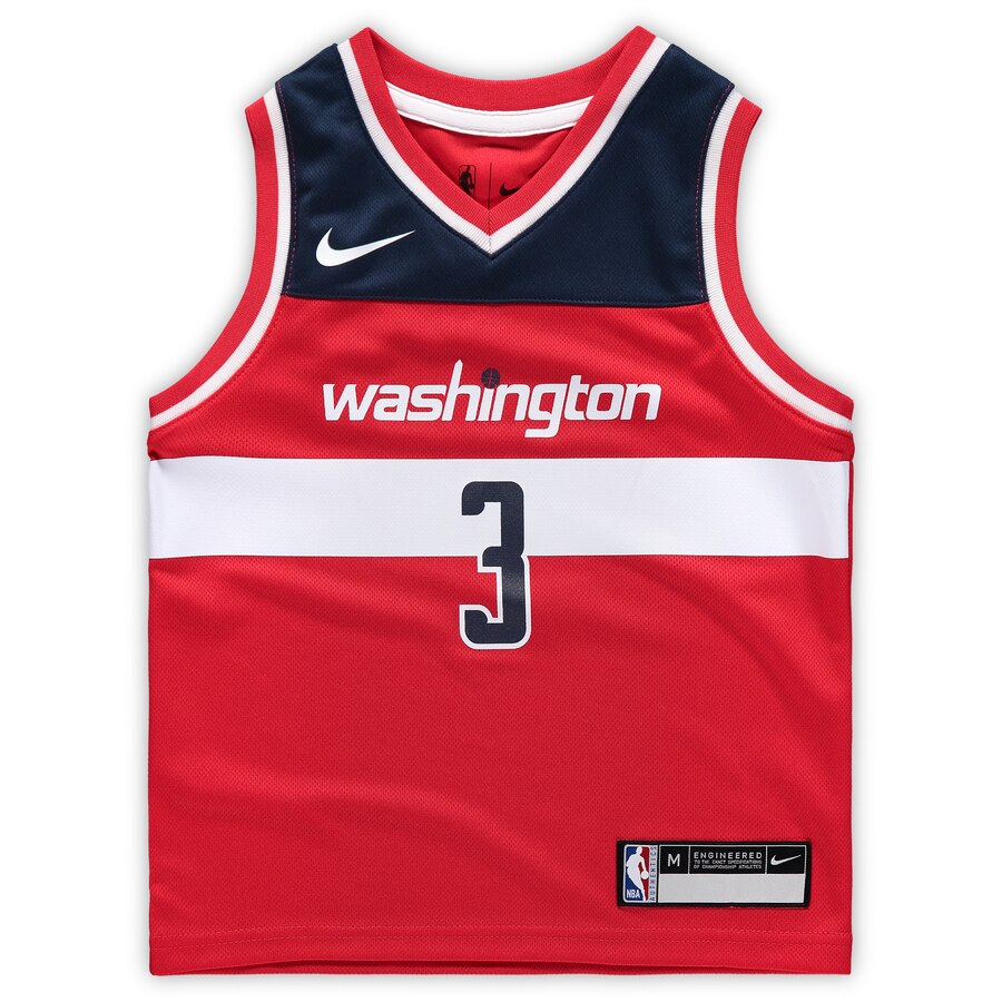Alternative view of Bradley Beal Washington Wizards Preschool Replica Jersey Red - Icon Edition