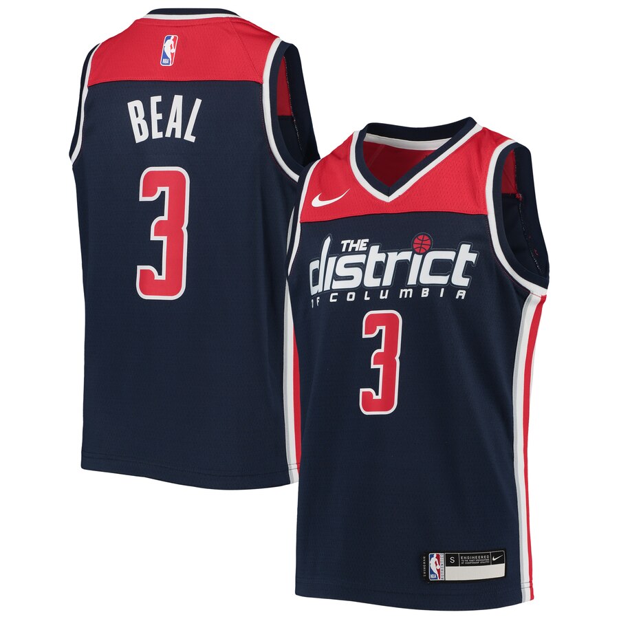 Bradley Beal Washington Wizards Youth Swingman Player Basketball Jersey - Statement Edition - Navy