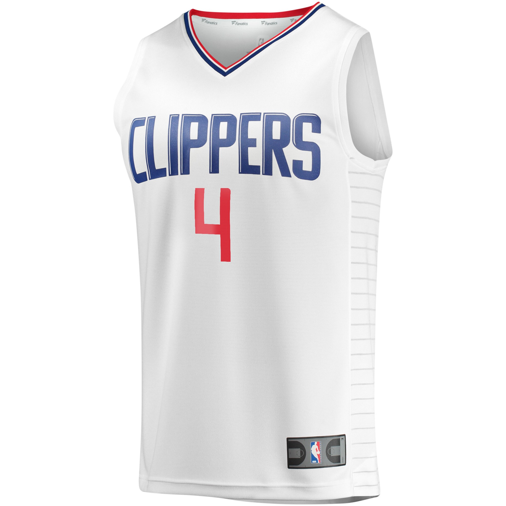 Alternative view of Brandon Boston La Clippers Fanatics Youth Fast Break Player Jersey - Association Edition - White