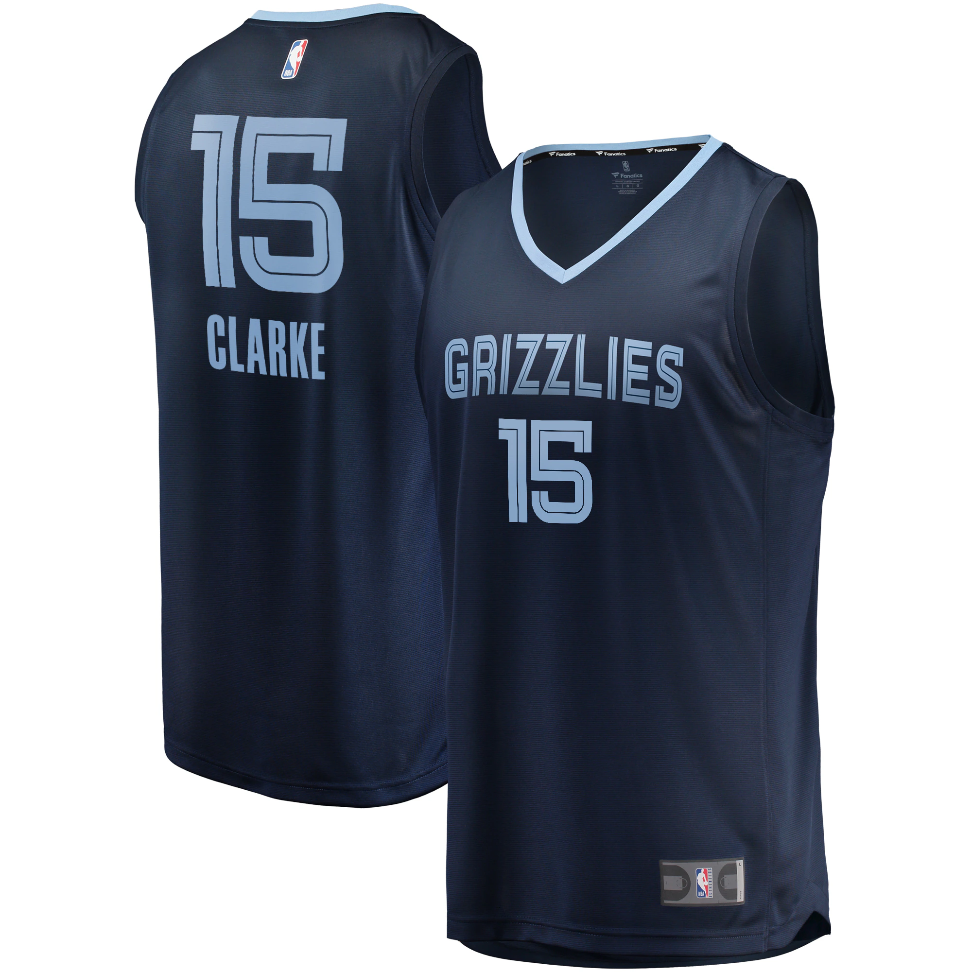 Brandon Clarke Memphis Grizzlies Fanatics Branded Fast Break Replica Basketball Jersey Navy - Icon Edition