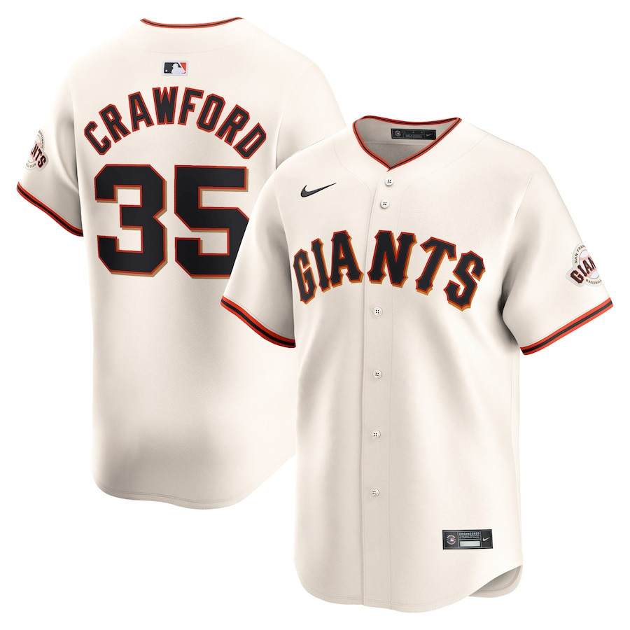 Brandon Crawford 35 San Francisco Giants Home Limited Player Men Baseball Jersey - Cream 