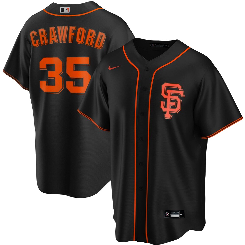 Brandon Crawford San Francisco Giants Alternate 2020 Player Baseball Jersey - Black