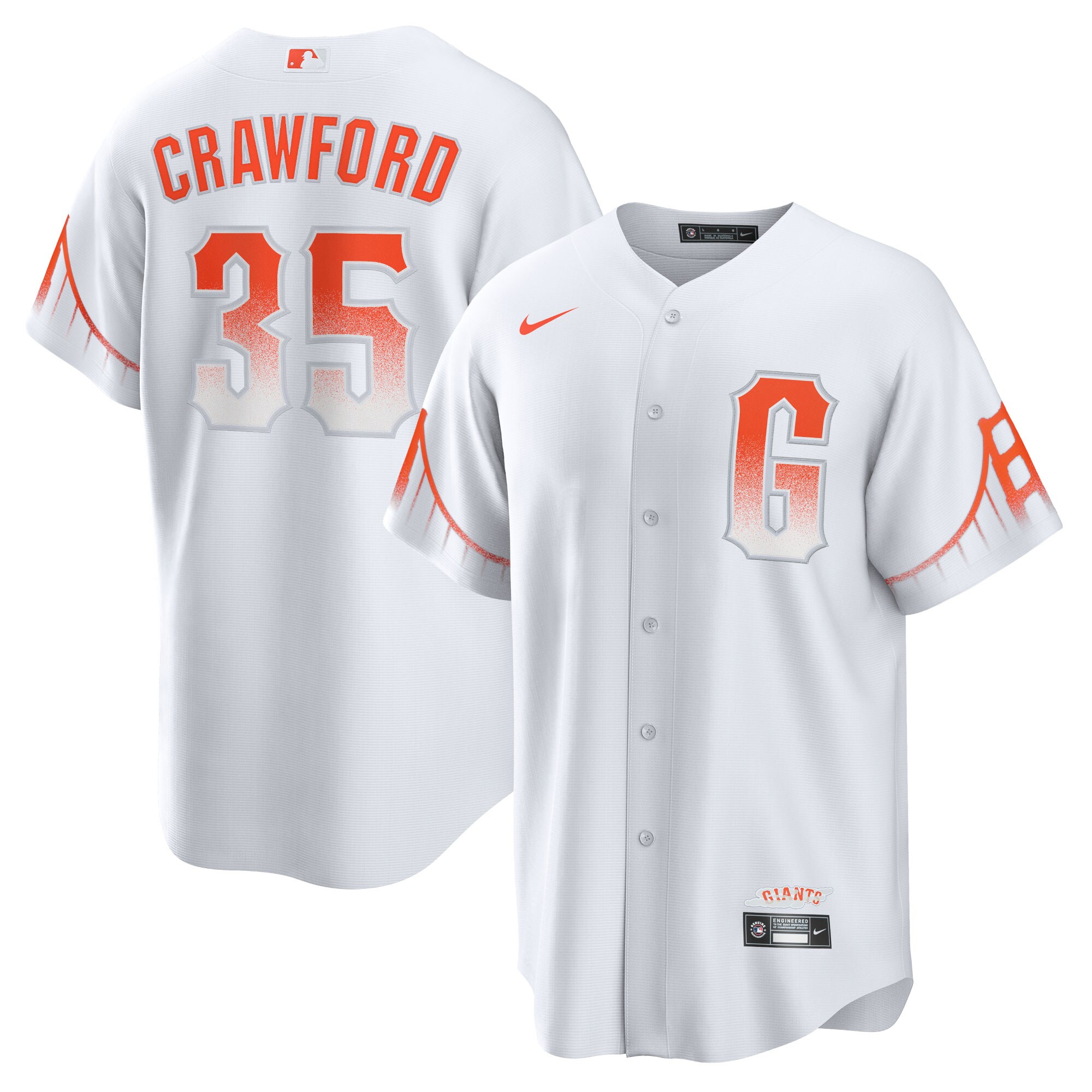 Brandon Crawford San Francisco Giants City Connect Replica Player Baseball Jersey – White