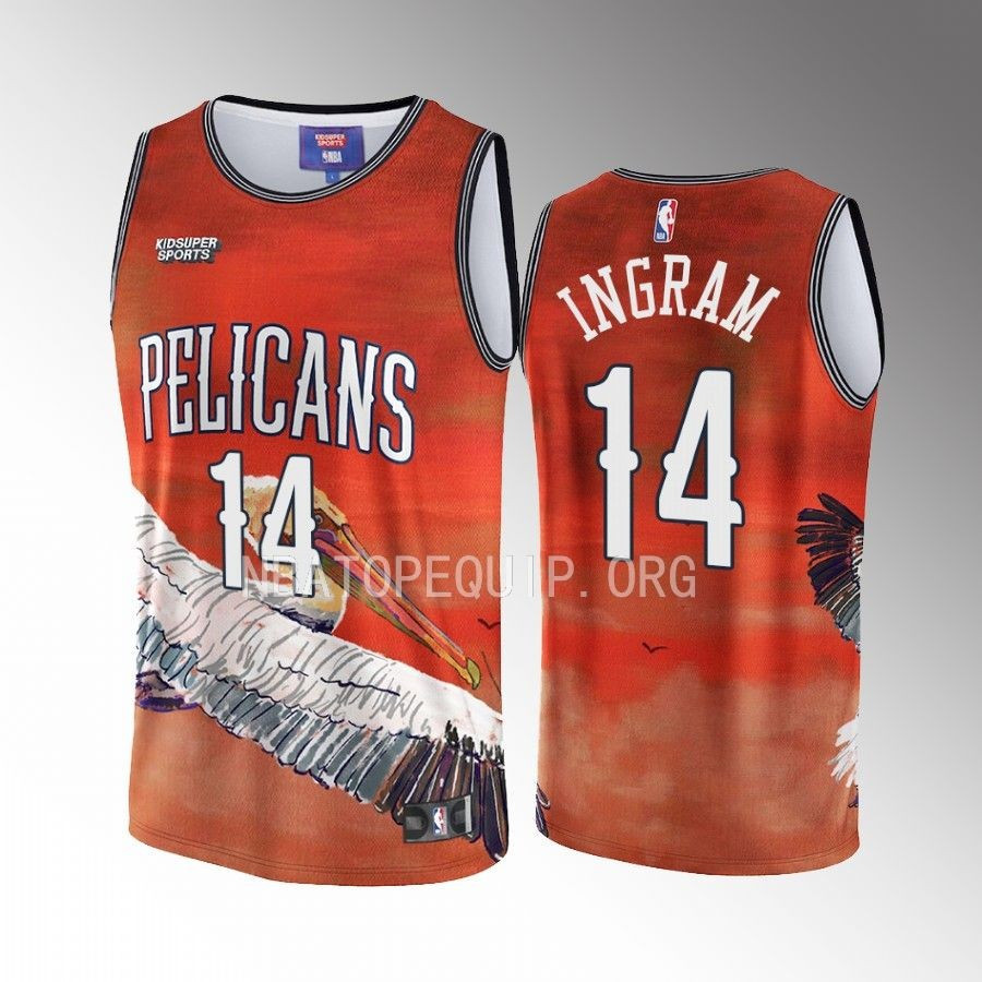 Brandon Ingram 14 New Orleans Pelicans NBA & KidSuper Studios Unisex Hometown Basketball Jersey - JS790 