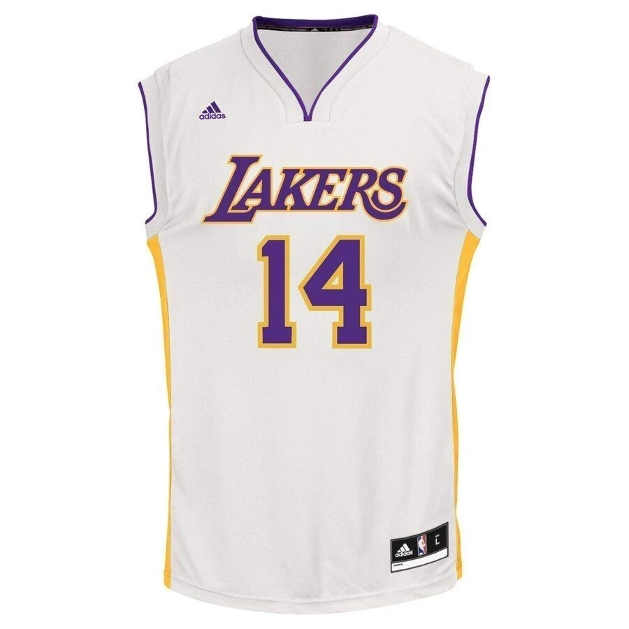 Alternative view of Brandon Ingram Los Angeles Lakers Basketball Jersey - White - JS457 