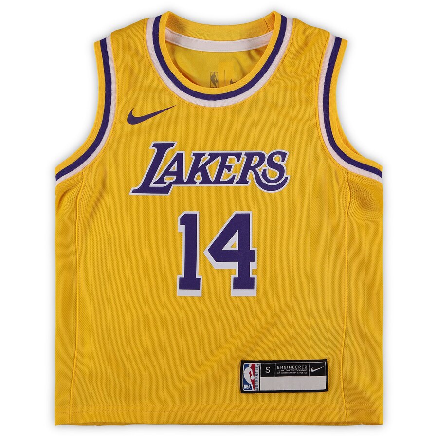 Alternative view of Brandon Ingram Los Angeles Lakers Preschool 2018/19 Replica Basketball Jersey - Icon Edition - Gold