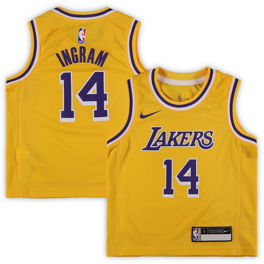 Brandon Ingram Los Angeles Lakers Preschool 2018/19 Replica Basketball Jersey - Icon Edition - Gold