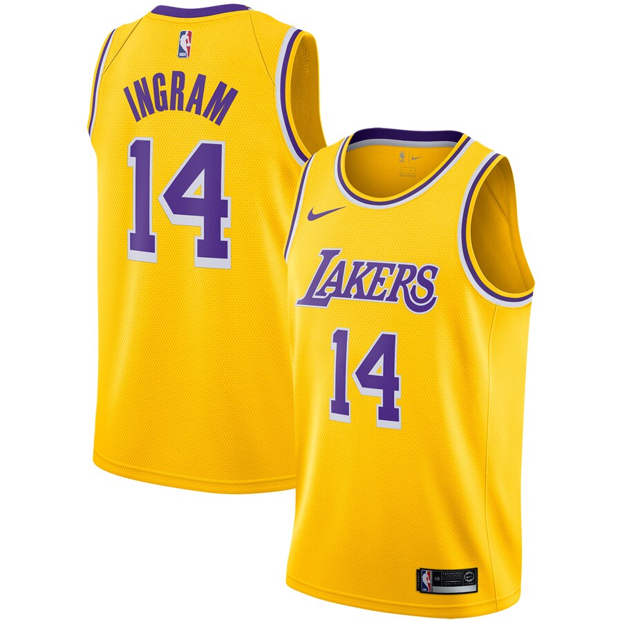 Brandon Ingram Los Angeles Lakers Replica Swingman Basketball Jersey - Icon Edition - Gold
