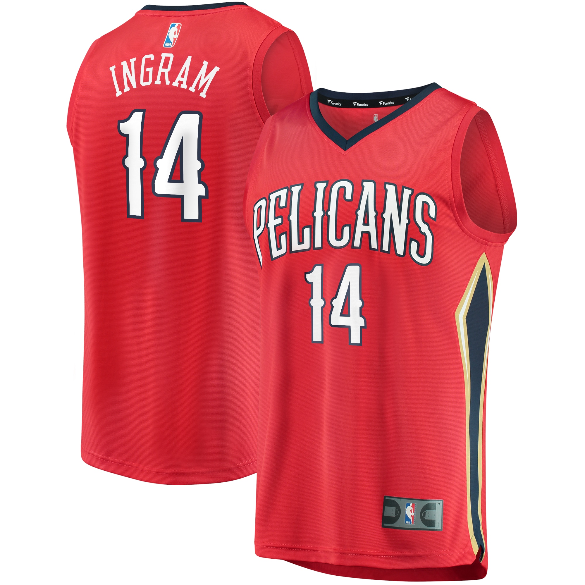 Brandon Ingram New Orleans Pelicans Fanatics Branded Youth 2021/22 Fast Break Replica Player Basketball Jersey Red - Statement Edition