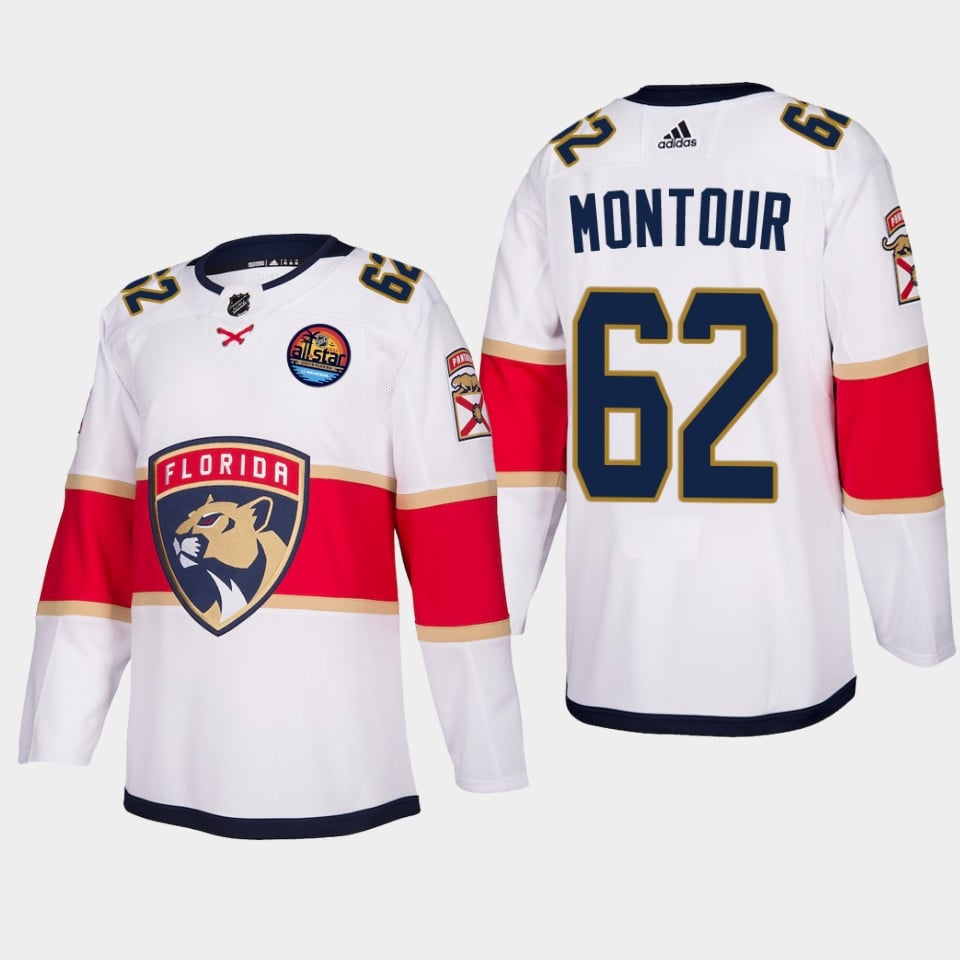Brandon Montour 62 Florida Panthers 2023 All-Star Game Hockey Jersey White Equipment - JS477 