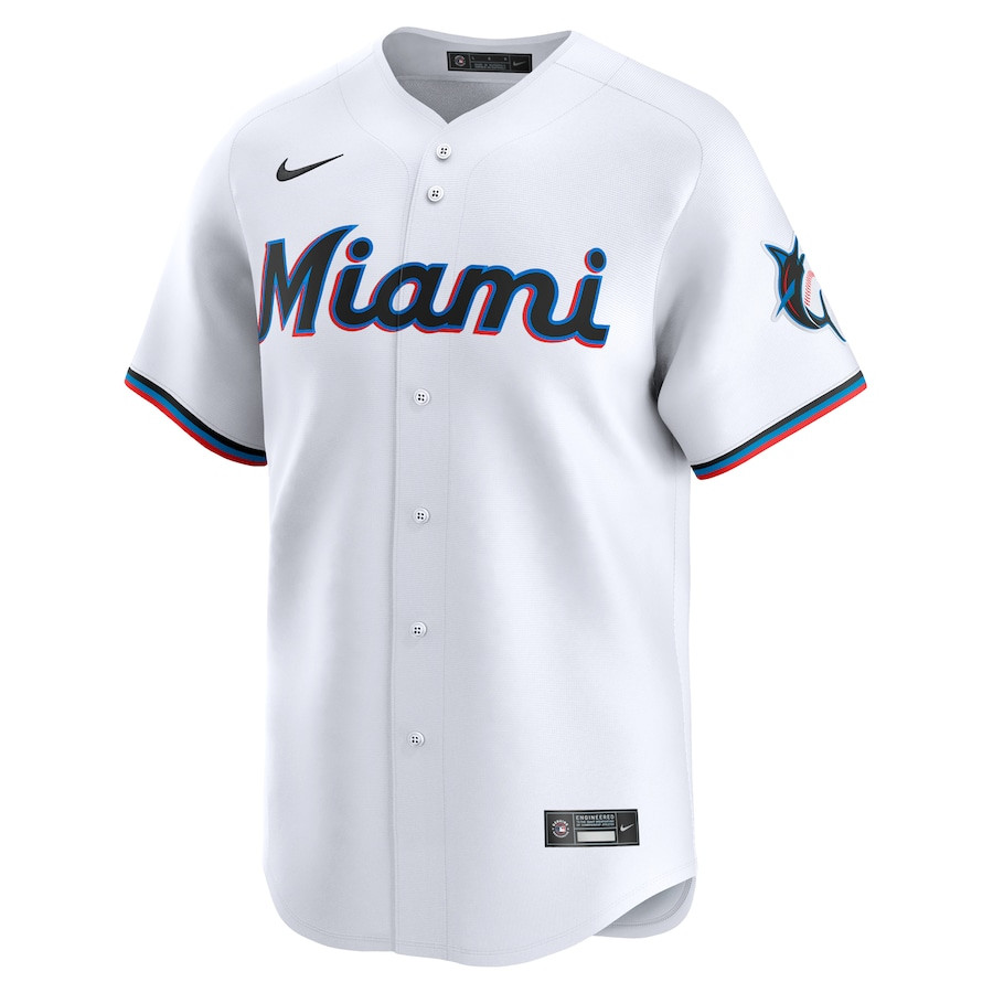 Alternative view of Braxton Garrett 29 Miami Marlins Home Limited Player Men Baseball Jersey - White 