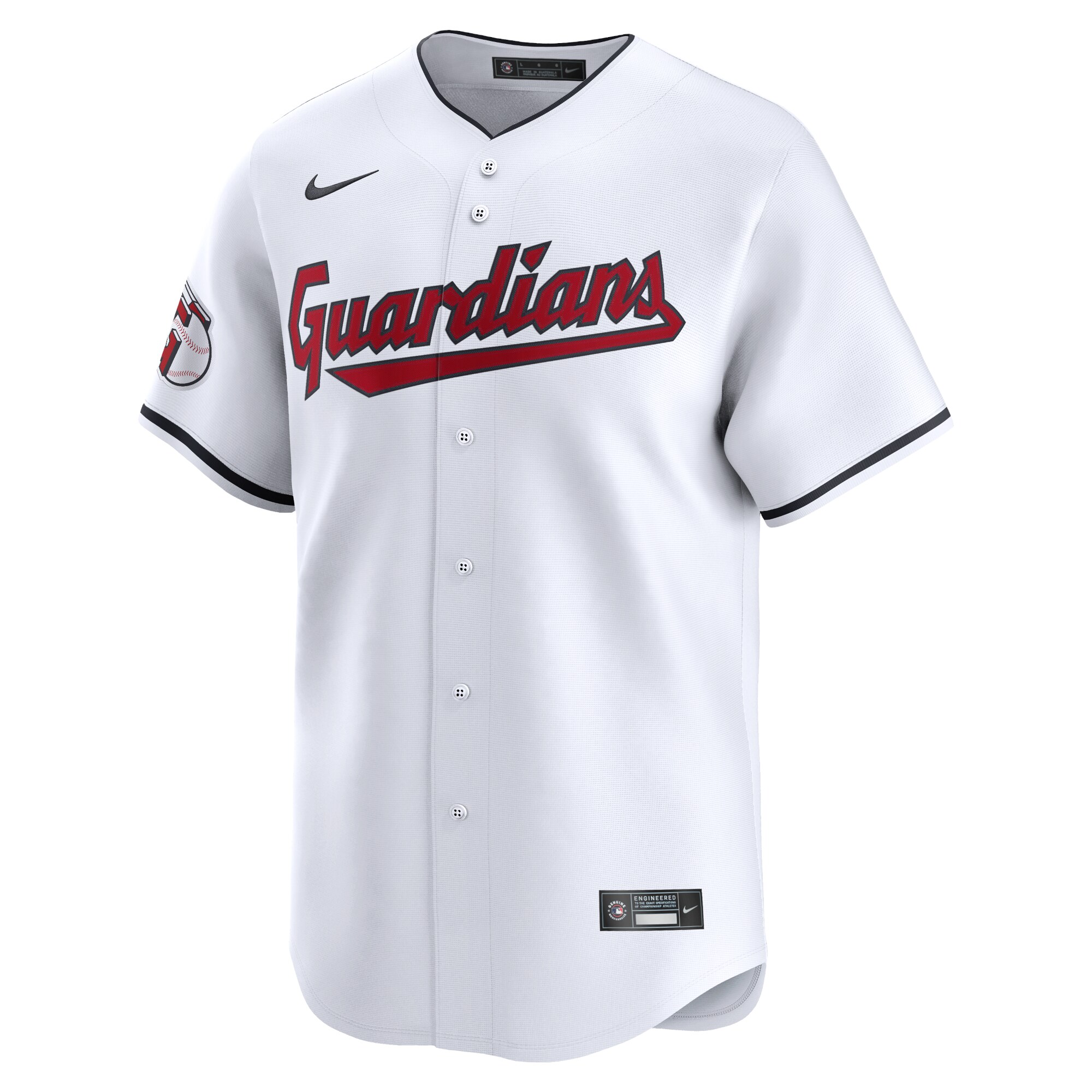 Alternative view of Brayan Rocchio Cleveland Guardians Home Limited Player Jersey - White