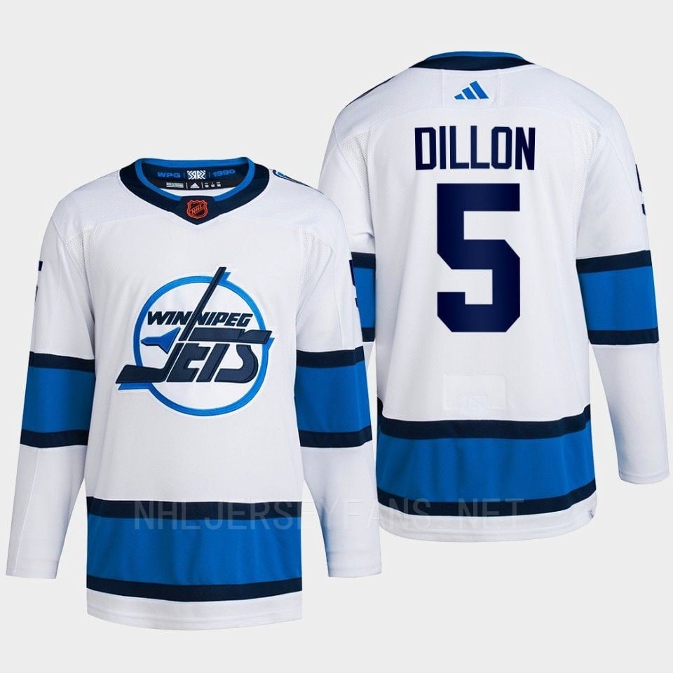 Brenden Dillon 5 Reverse Retro 2.0 2022 Winnipeg Jets White Jersey Primegreen - JS821 