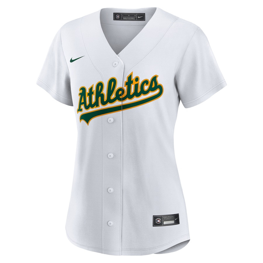 Alternative view of Brent Rooker 25 Oakland Athletics Women's Home Baseball Jersey - White 