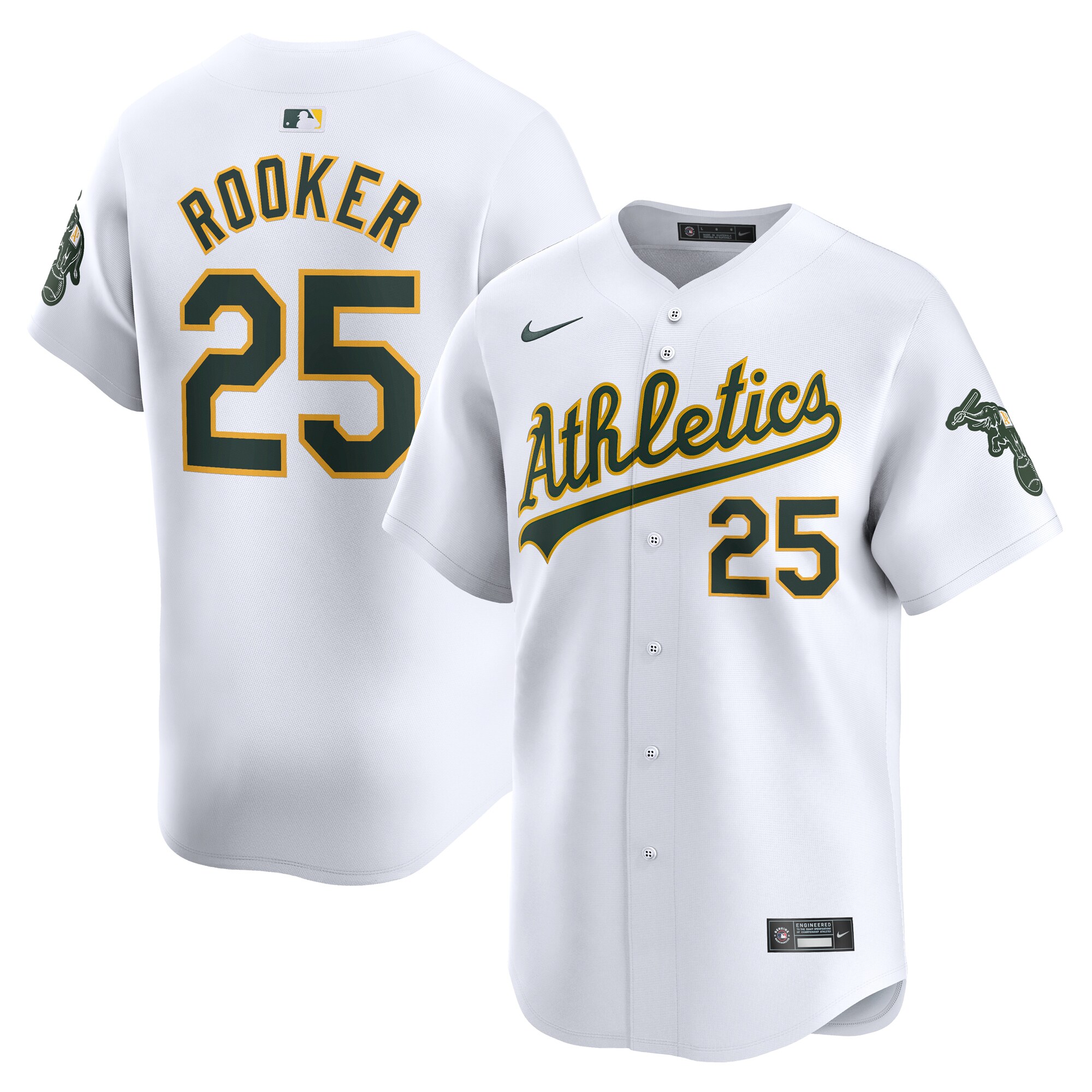 Brent Rooker Oakland Athletics Home Limited Player Baseball Jersey - White