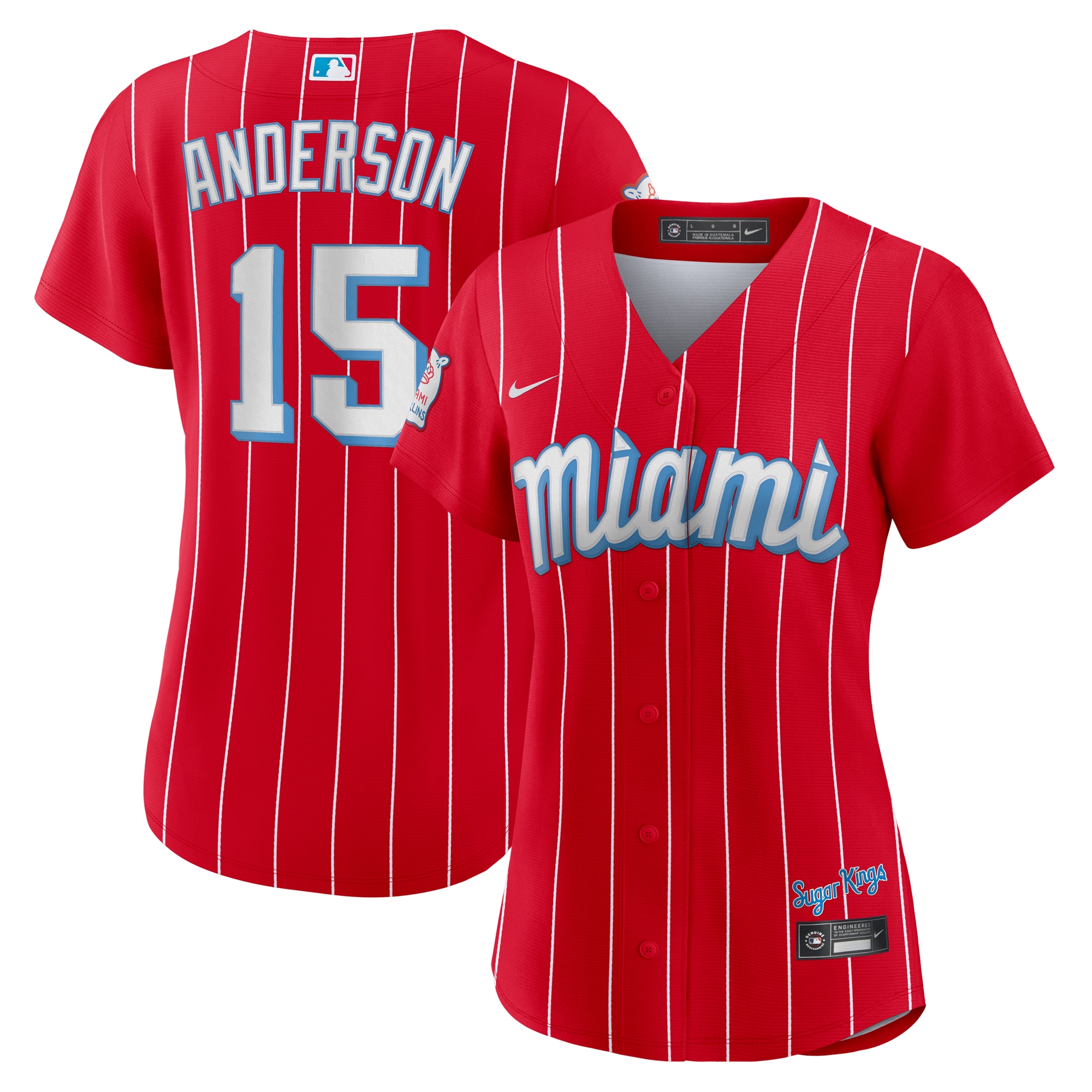 Brian Anderson Miami Marlins Women’s City Connect Replica Player Baseball Jersey – Red