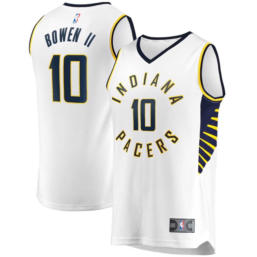 Brian Bowen Ii Indiana Pacers Fanatics Branded Fast Break Replica Basketball Jersey White - Association Edition