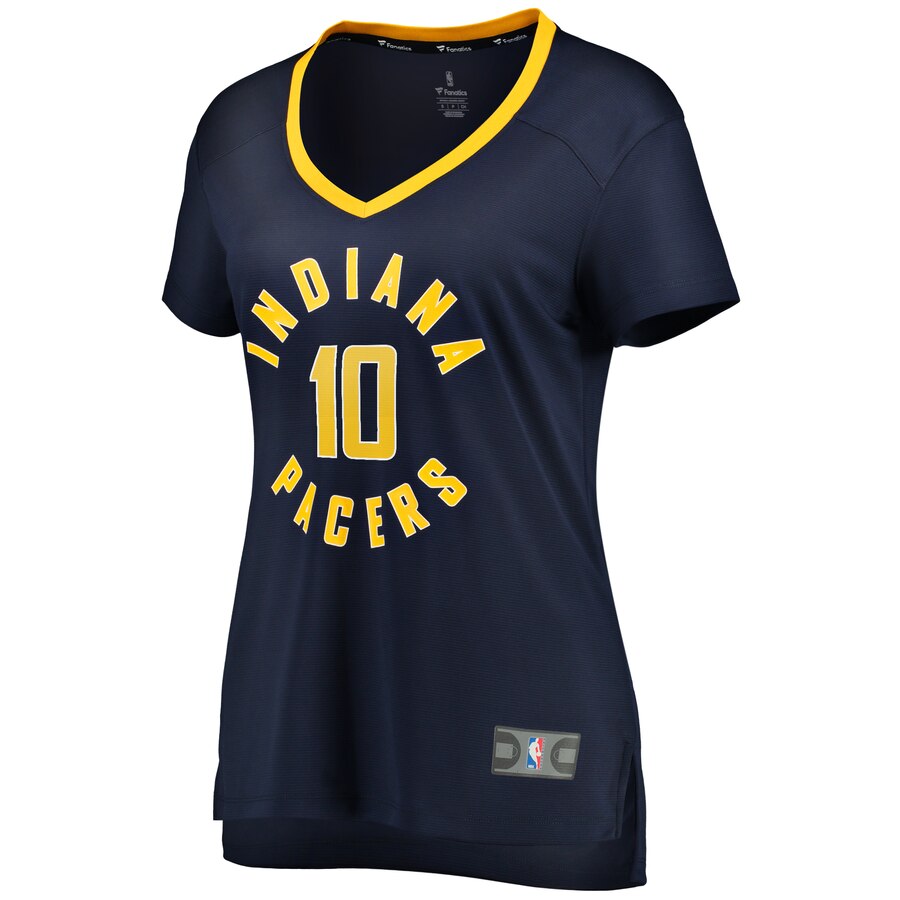 Alternative view of Brian Bowen Ii Indiana Pacers Fanatics Branded Women's Fast Break Replica Basketball Jersey Navy - Icon Edition