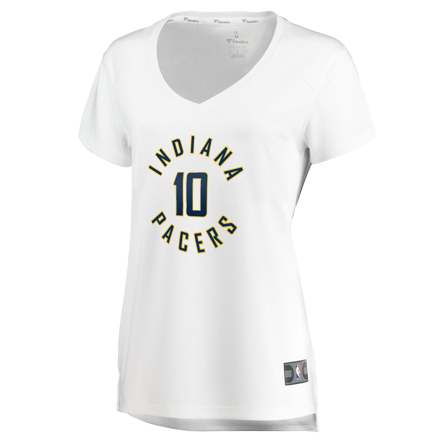 Alternative view of Brian Bowen Ii Indiana Pacers Fanatics Branded Women's Fast Break Replica Basketball Jersey White - Association Edition