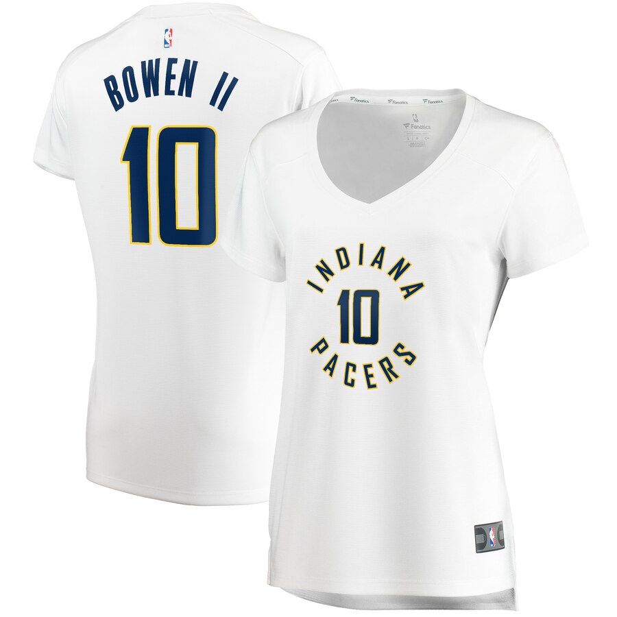 Brian Bowen Ii Indiana Pacers Fanatics Branded Women's Fast Break Replica Basketball Jersey White - Association Edition
