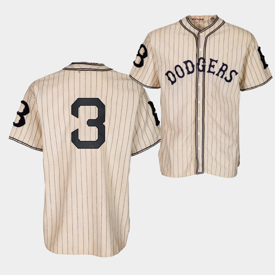 Brooklyn Dodgers Chris Taylor 1933 Heritage 3 Gold Pinstripe Baseball Jersey