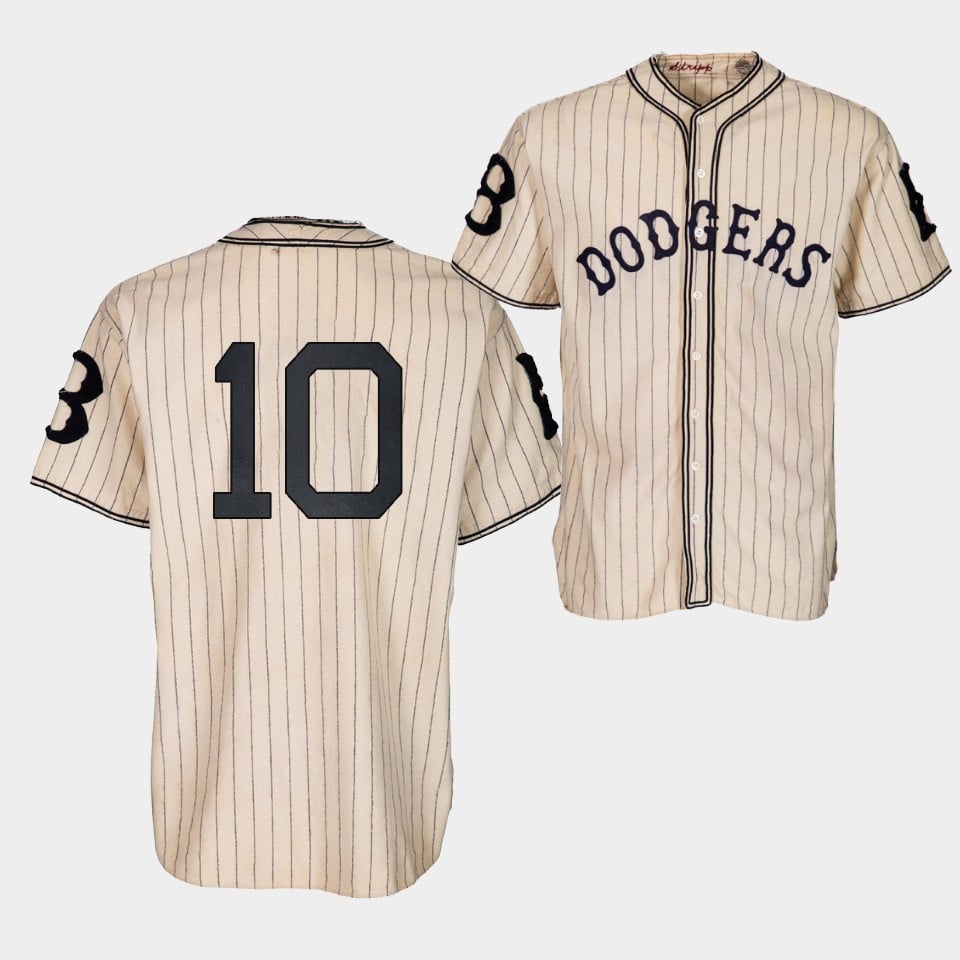Brooklyn Dodgers Justin Turner 1933 Heritage 10 Gold Pinstripe Baseball Jersey