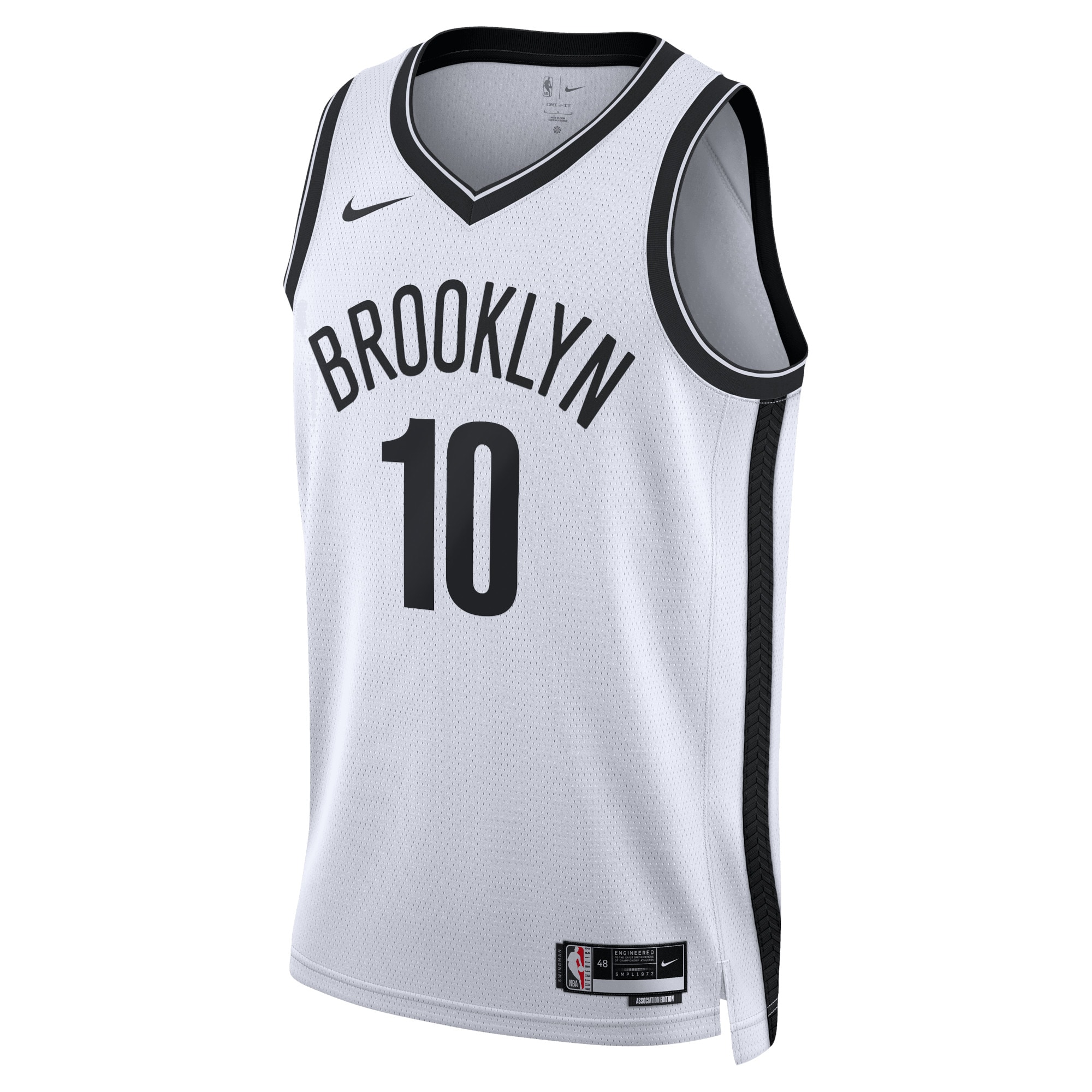 Brooklyn Nets Association Edition Swingman Basketball Jersey - White - Ben Simmons - Unisex - JS682 