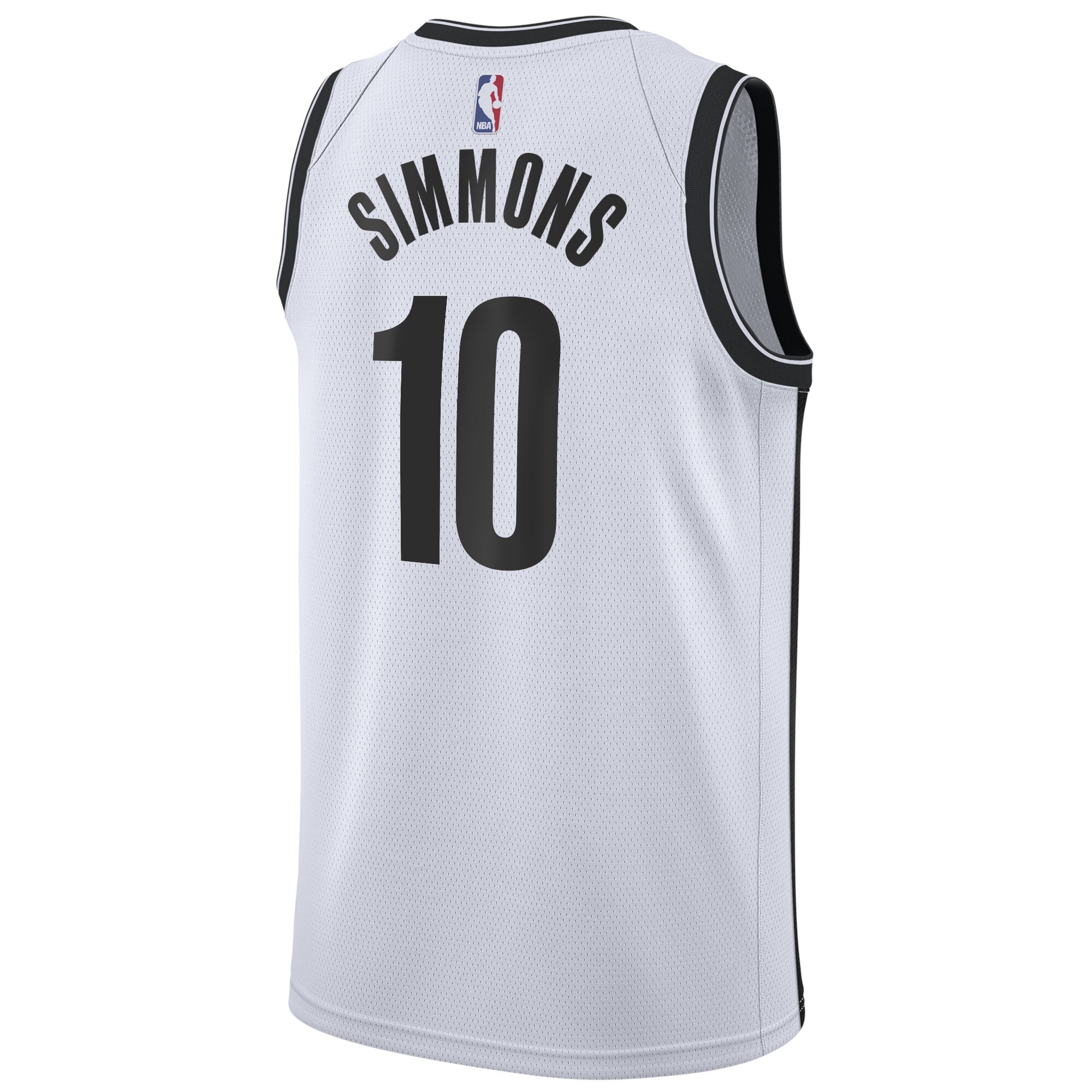 Alternative view of Brooklyn Nets Association Edition Swingman Basketball Jersey - White - Ben Simmons - Youth - JS503 