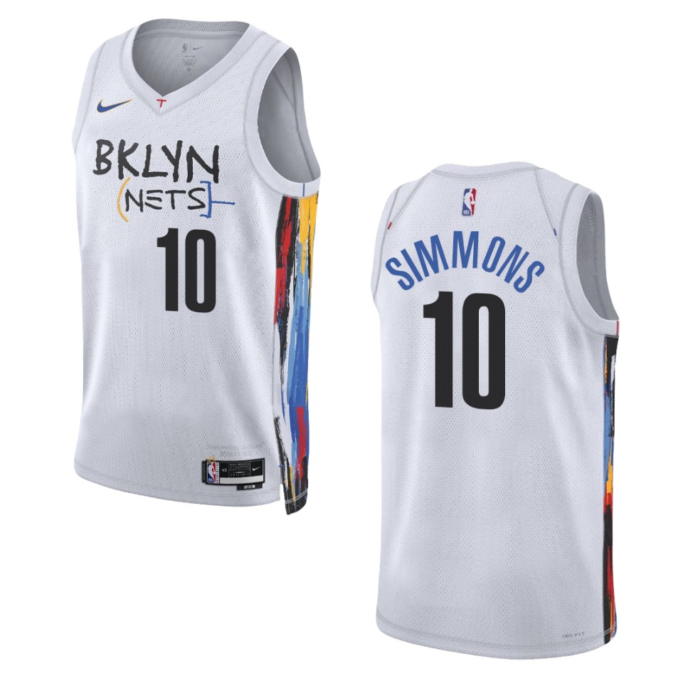 Brooklyn Nets Ben Simmons 2022-23 City Edition White Swingman Basketball Jersey