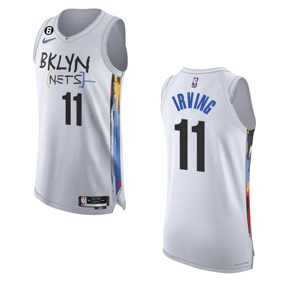 Brooklyn Nets City Edition Kyrie Irving 2022-23 White Jersey