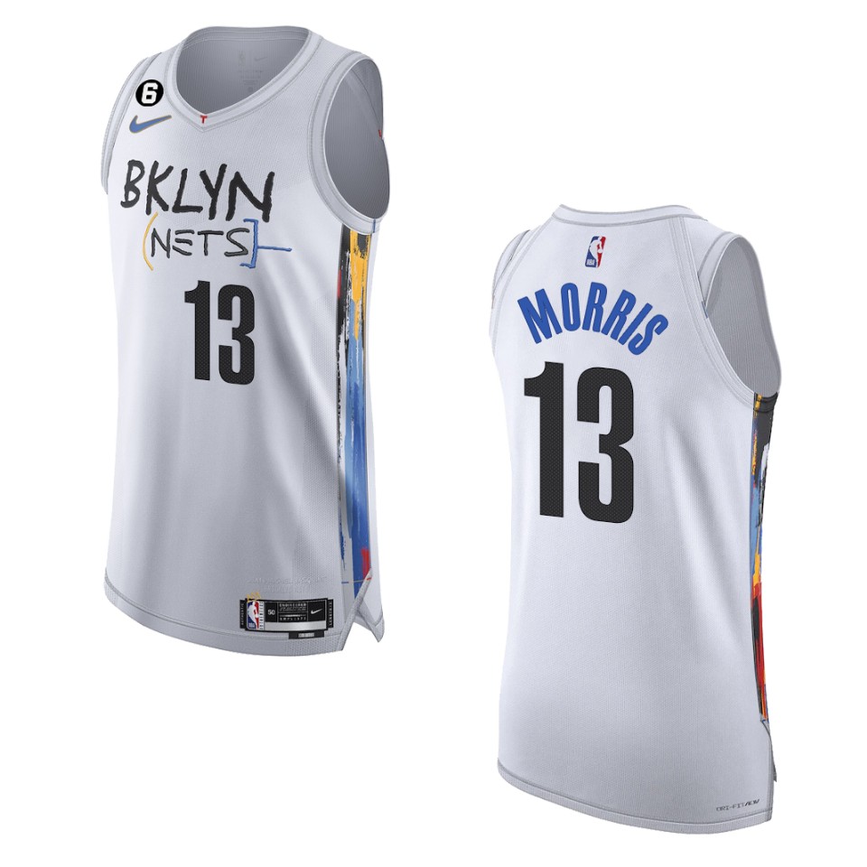 Brooklyn Nets City Edition Markieff Morris 2022-23 White Jersey