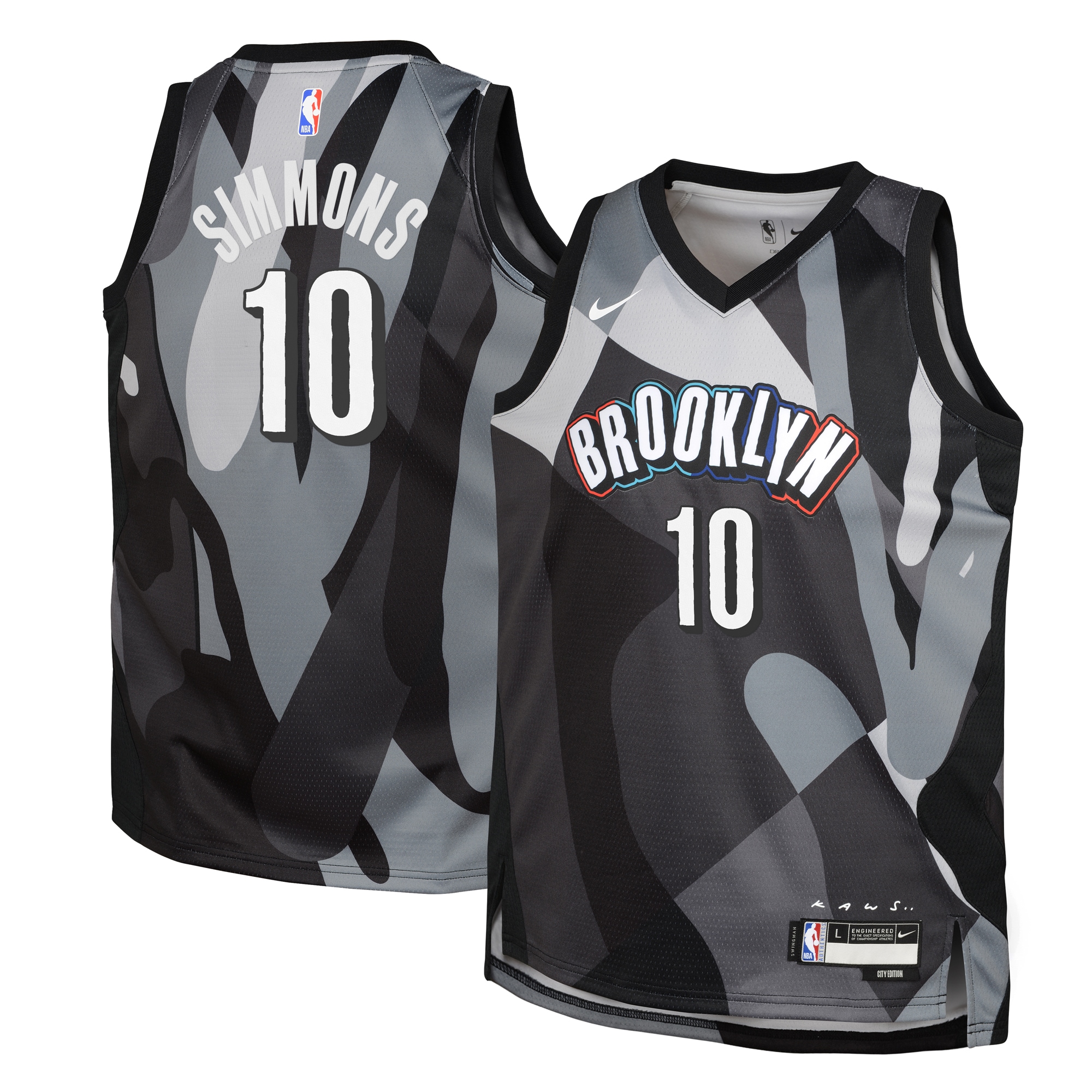 Brooklyn Nets City Edition Swingman Jersey 2024 - Silver - Ben Simmons - Youth - JS748 