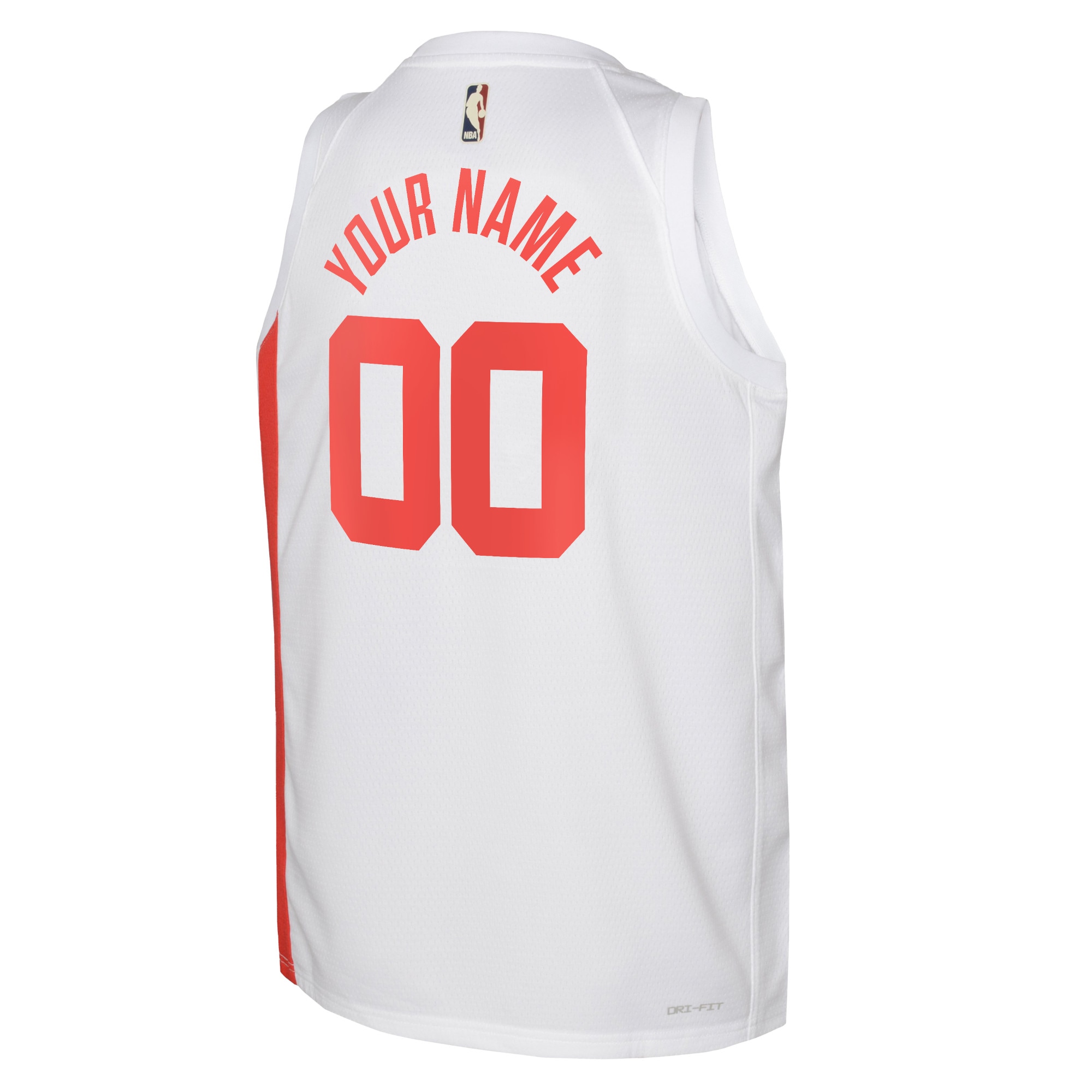 Alternative view of Brooklyn Nets Classic Edition Swingman Basketball Jersey - Custom - White/Rush Blue - Youth - JS294 