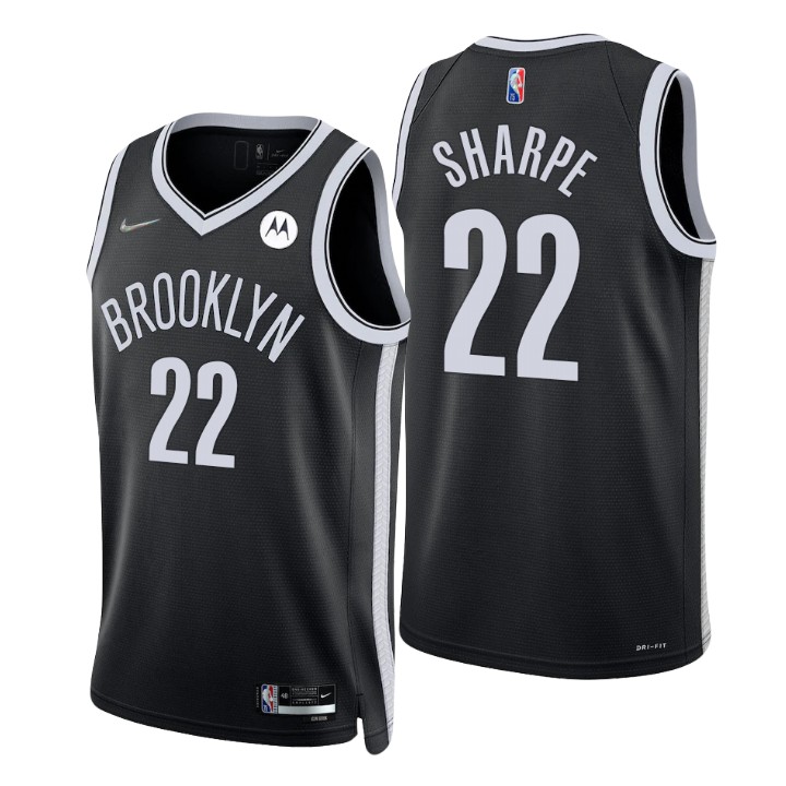 Brooklyn Nets Dayron Sharpe 75th Anniversary Diamond Basketball Jersey Icon