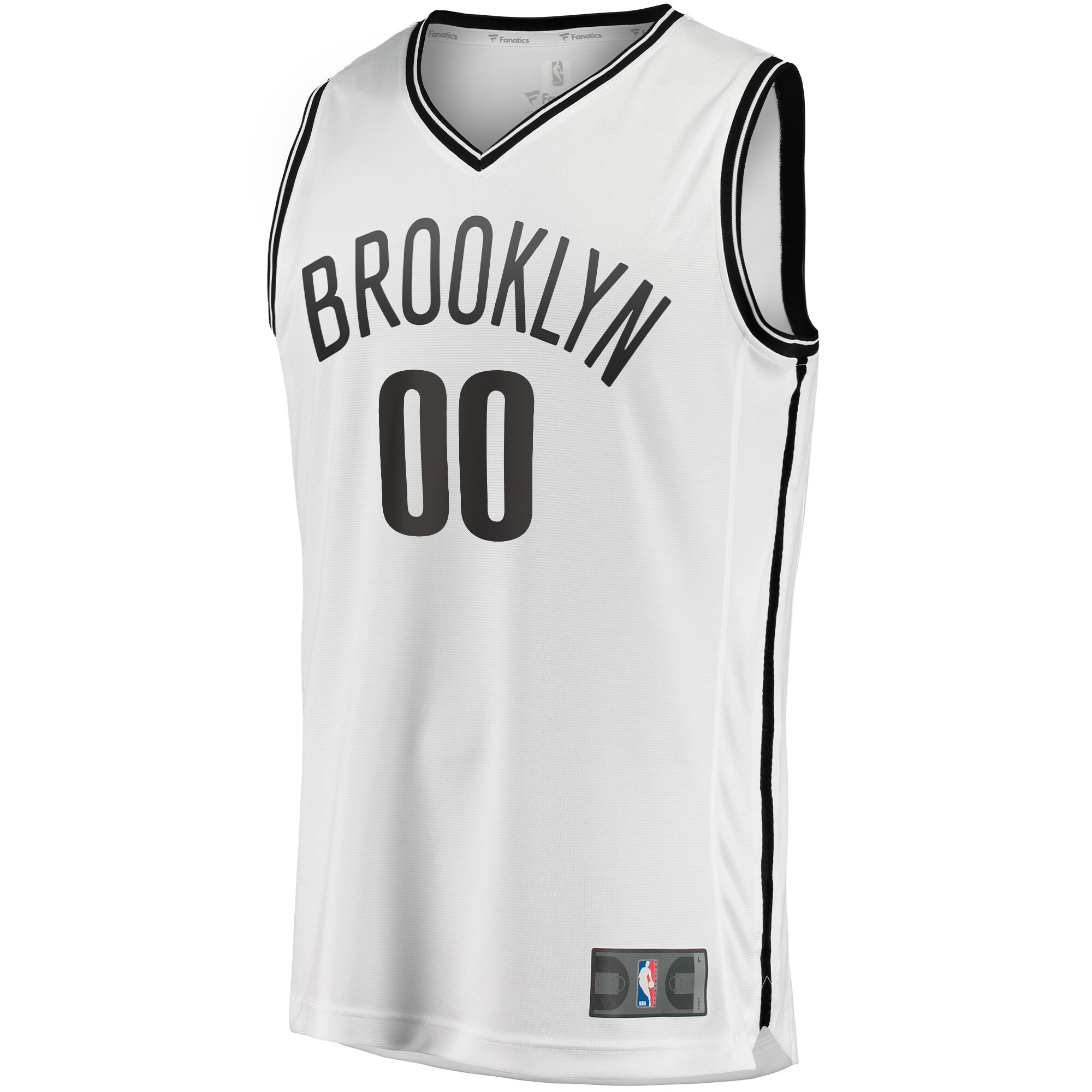 Alternative view of Brooklyn Nets Fanatics Youth Fast Break Replica Custom Jersey - Association Edition - White