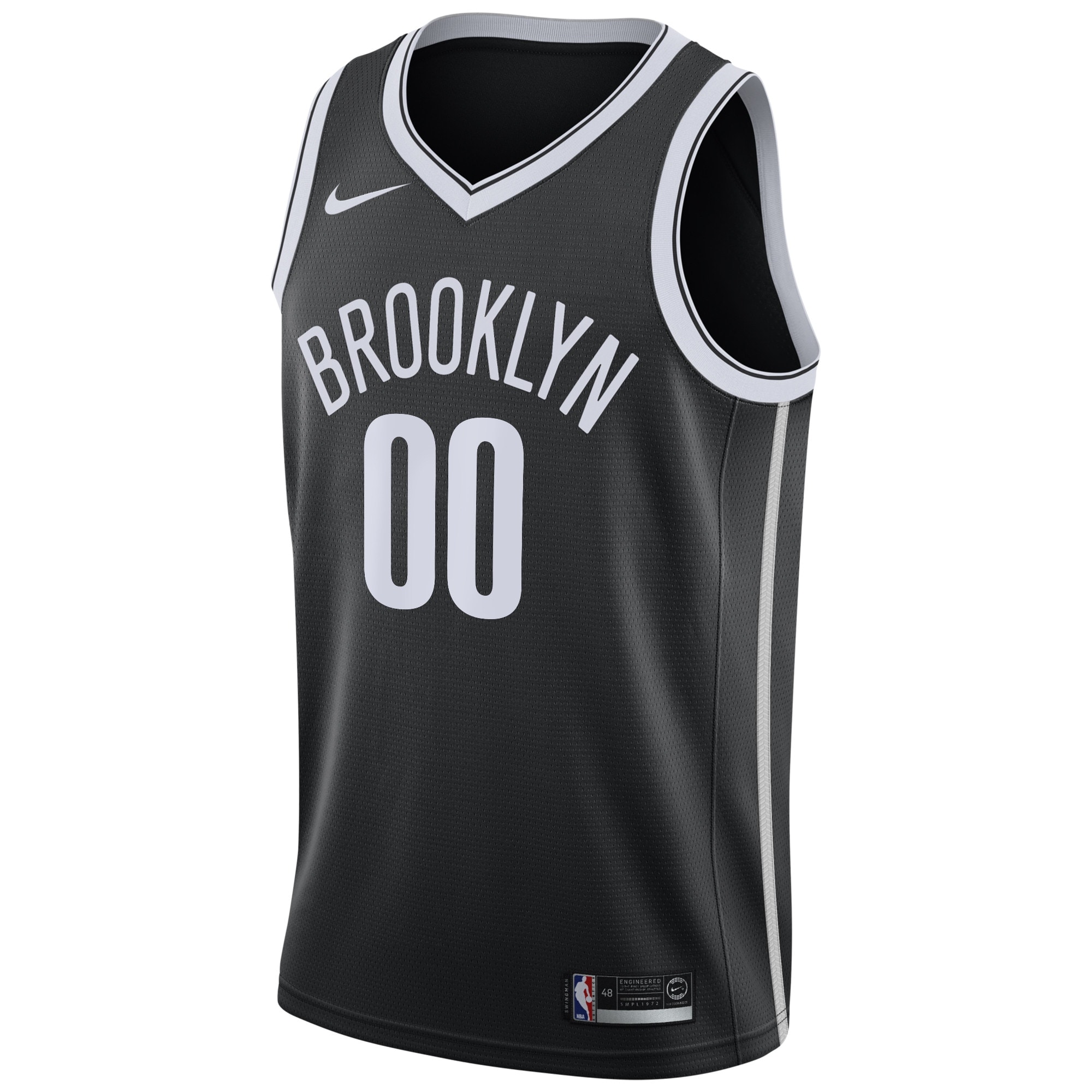 Brooklyn Nets Icon Edition Swingman Jersey - Black - Custom - Mens - JS516 