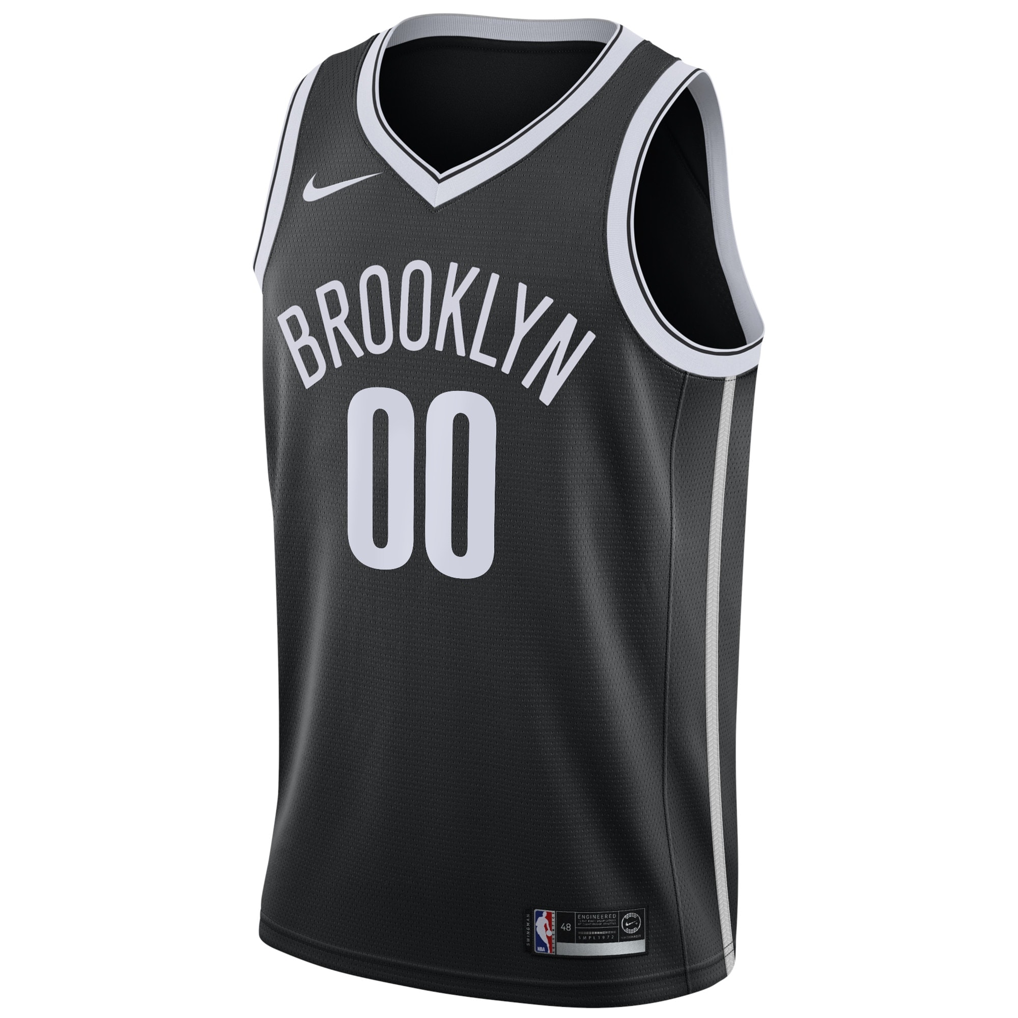 Brooklyn Nets Icon Edition Swingman Jersey - Black - Custom - Youth - JS176 