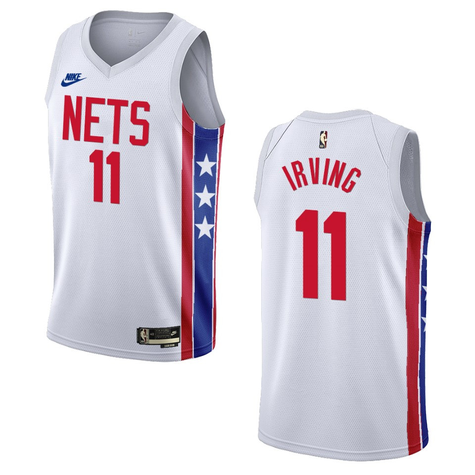 Brooklyn Nets Kyrie Irving White Swingman 2022-23 Classic Edition Jersey