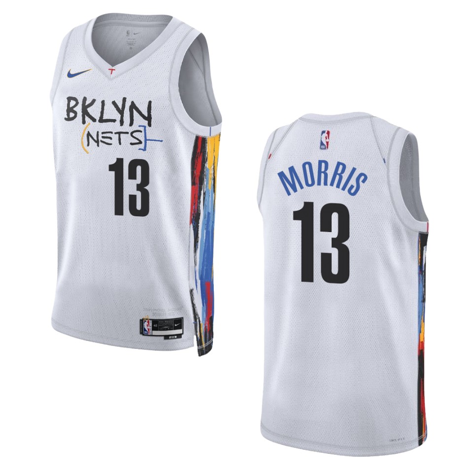 Brooklyn Nets Markieff Morris 2022-23 City Edition White Swingman Jersey