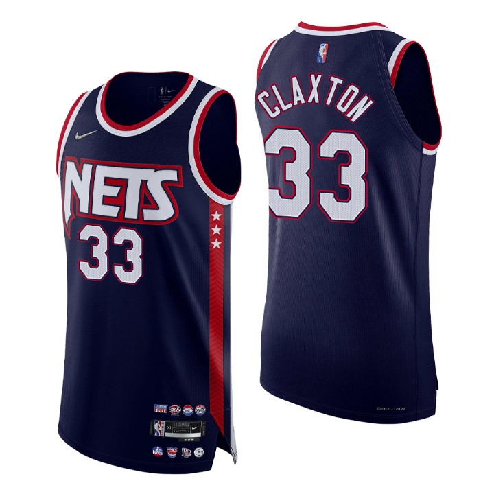 Brooklyn Nets Nicolas Claxton 2021-22 75th Anniversary Authentic Jersey City