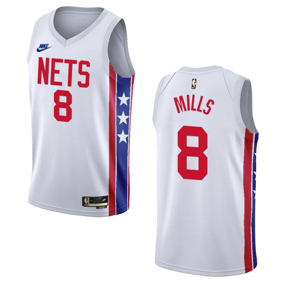 Brooklyn Nets Patty Mills White Swingman 2022-23 Classic Edition Jersey