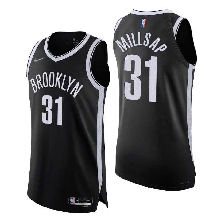 Brooklyn Nets Paul Millsap 2021-22 75th Anniversary Diamond Jersey Authentic Icon