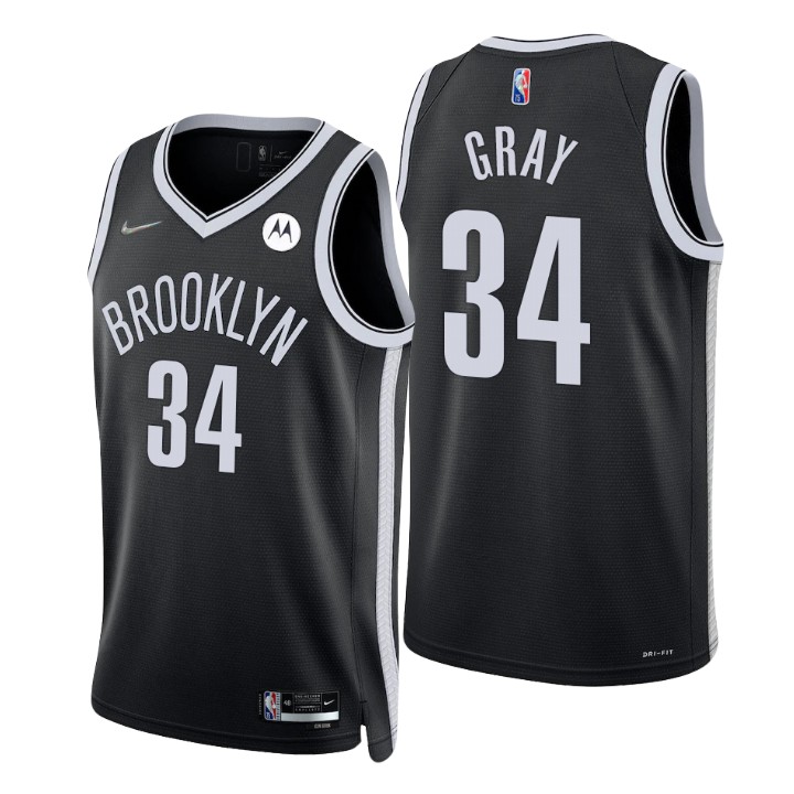 Brooklyn Nets Raiquan Gray 75th Anniversary Diamond Basketball Jersey Icon