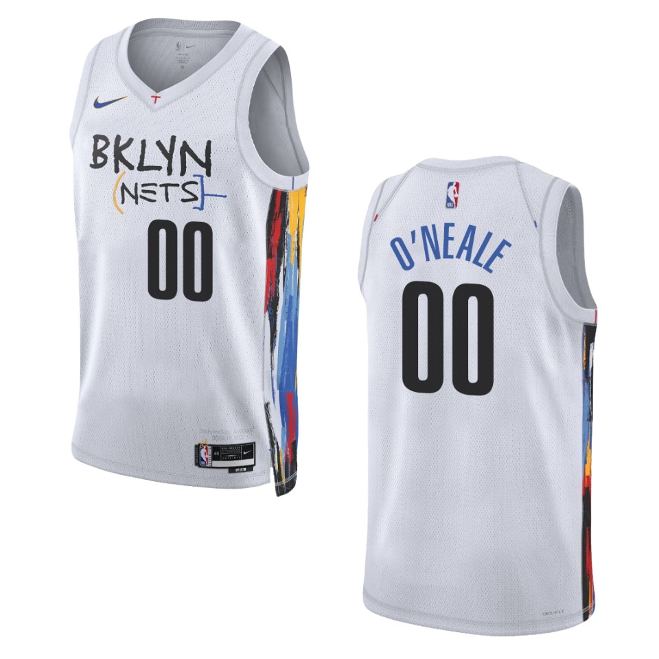 Brooklyn Nets Royce O'neale 2022-23 City Edition White Swingman Basketball Jersey