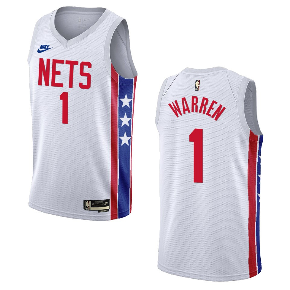 Brooklyn Nets T.j Warren White Swingman 2022-23 Classic Edition Jersey
